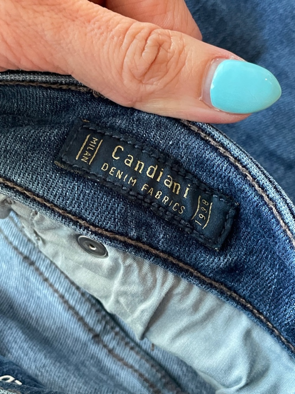 Universal Thread Dark Blue Denim Button-Fly High Rise Skinny Jeans Size 4 / 27 R - Picture 10 of 14